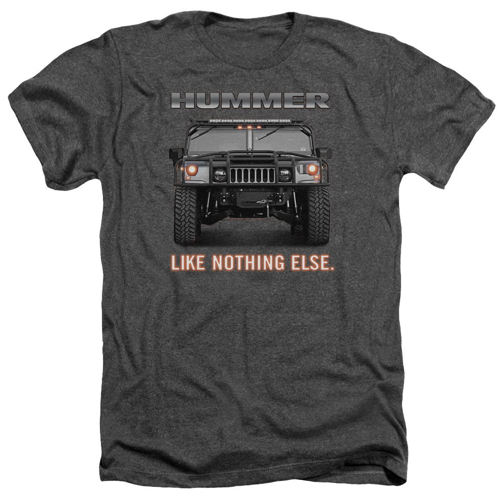 Hummer Like Nothing Else Heather T-Shirt for Adult, Charcoal - Medium