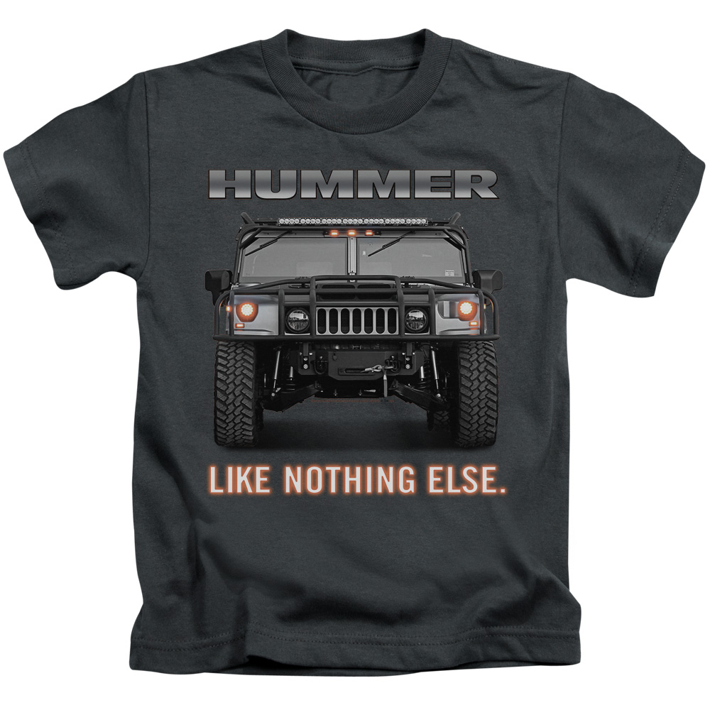 Hummer Like Nothing Else Short Sleeve Juvenile T-Shirt with 18-1 Thickness - Charcoal - Large 7