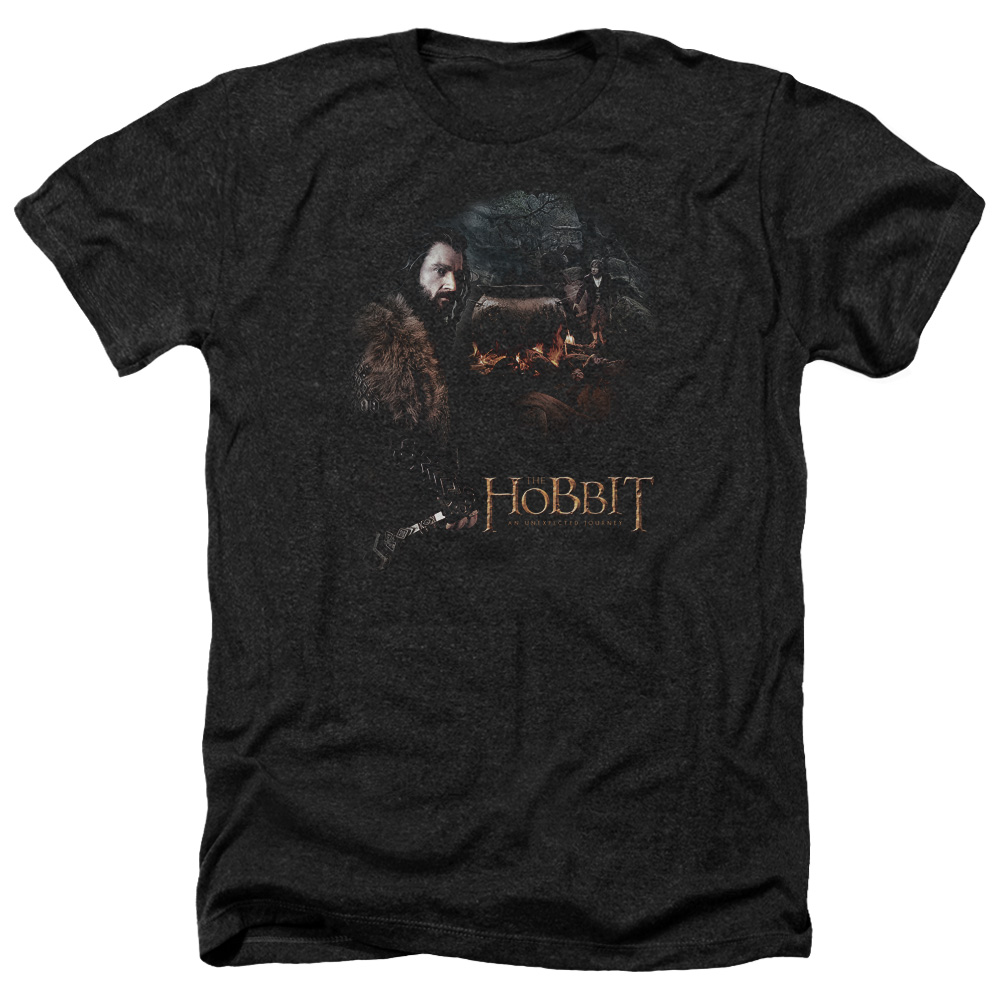 The Hobbit Cauldron Heather T-Shirt for Adult, Black - Medium