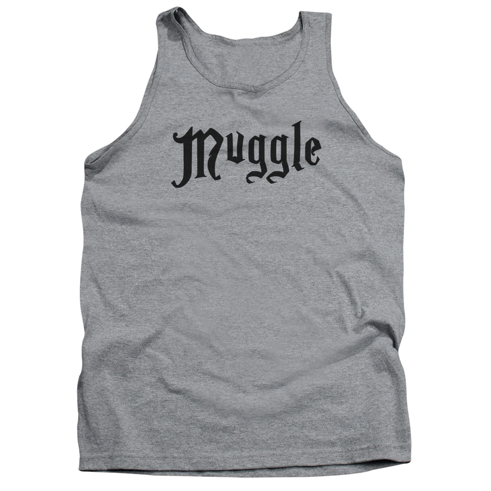 Harry Potter & Muggle-Adult Tank Top, Athletic Heather - Small