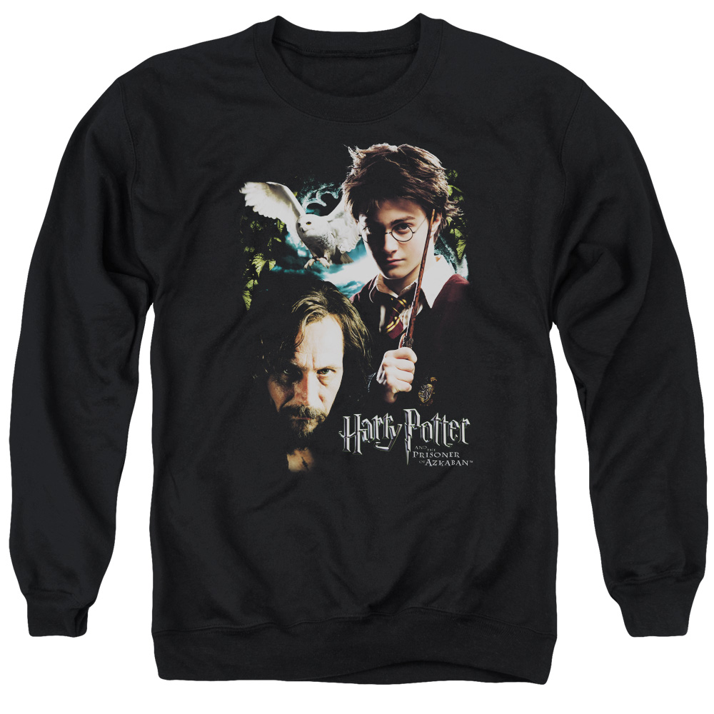 Harry Potter & Harry, Sirius-Adult Crewneck Sweatshirt, Black - Medium