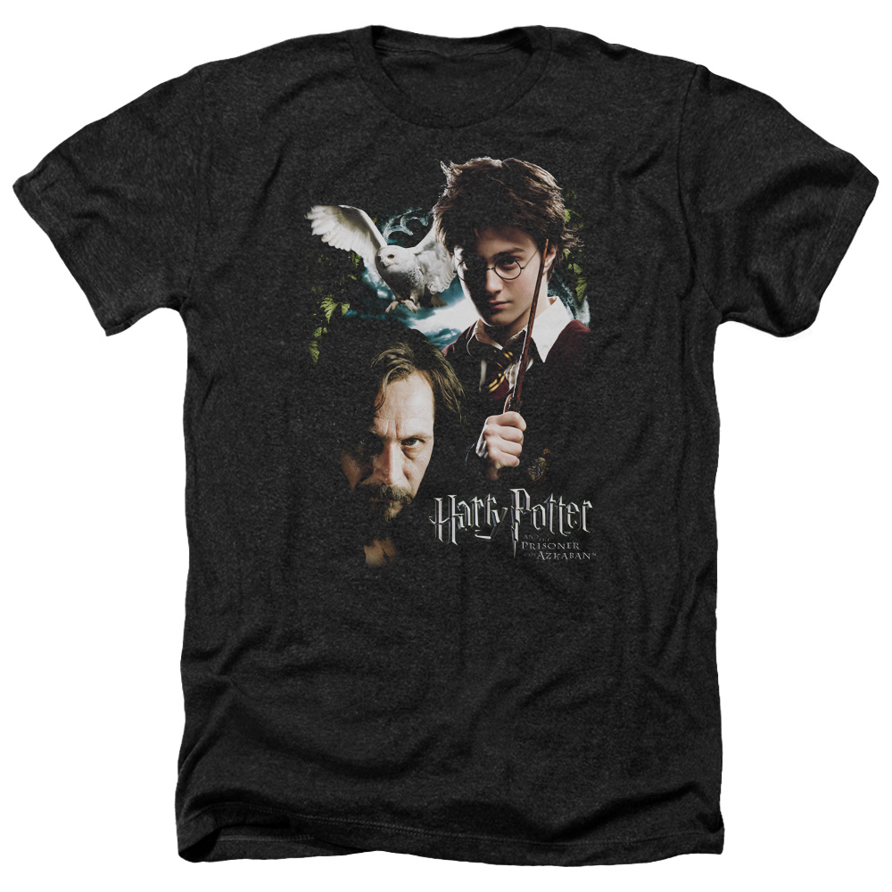 Harry Potter & Harry, Sirius-Adult Heather T-Shirt, Black - Medium