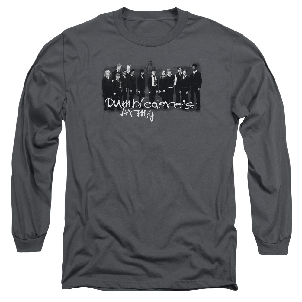 HP5004-AL-5 Harry Potter & The Order of Phoenix-DA Squad Long Sleeve Adult 18-1 T-Shirt, Charcoal -2X