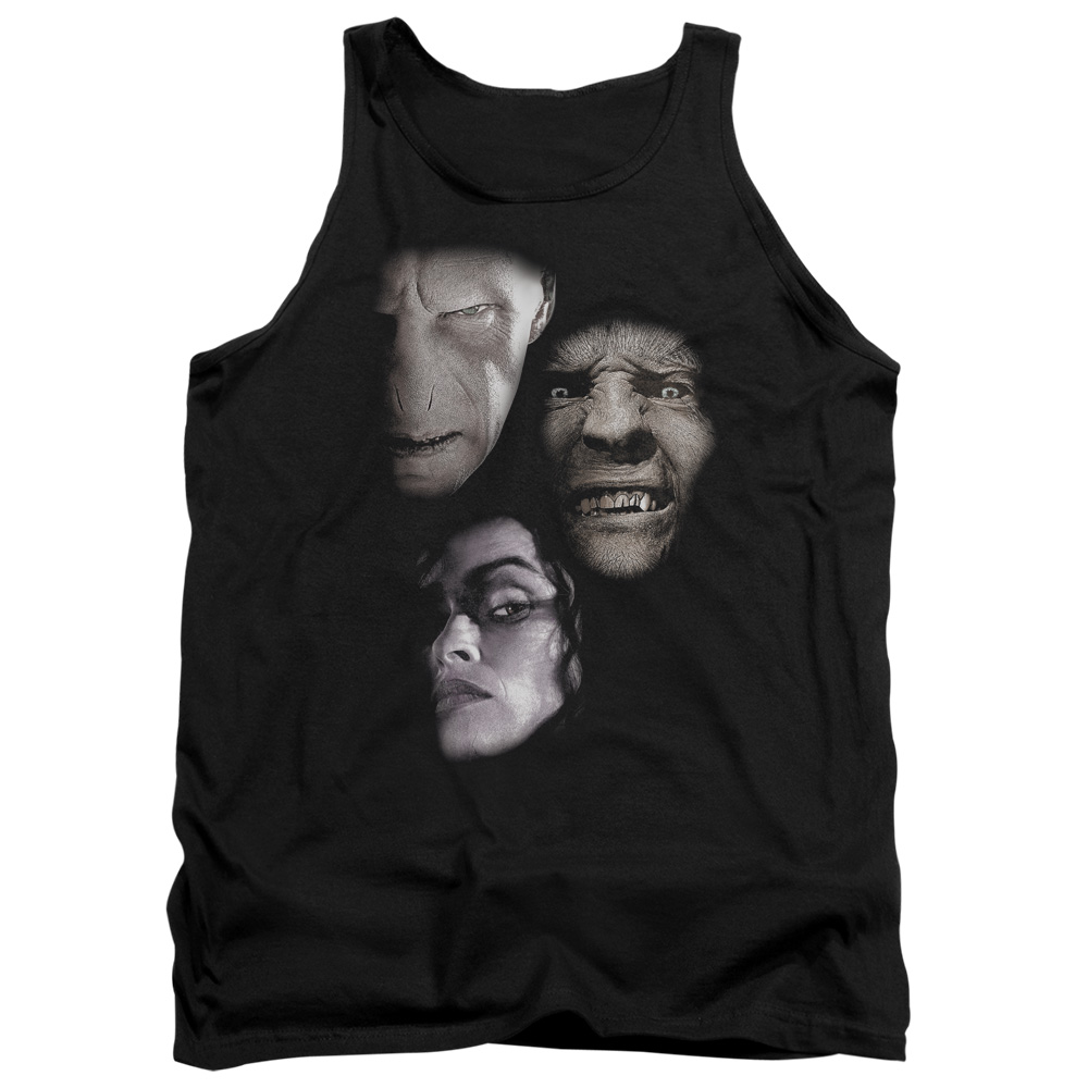 Harry Potter & Villian Heads Adult Tank Top, Black - Medium