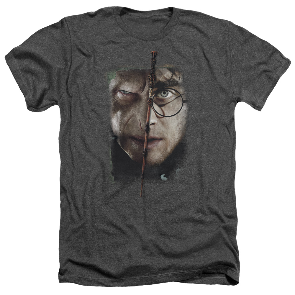 Harry Potter & It All Ends Here Adult Heather T-Shirt, Charcoal - Medium