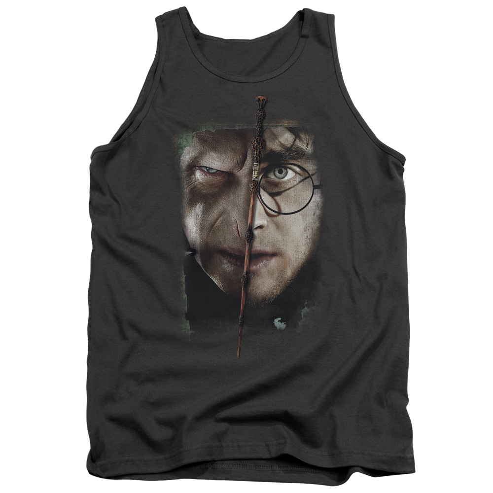 Harry Potter & It All Ends Here Adult Tank Top, Charcoal - 2X