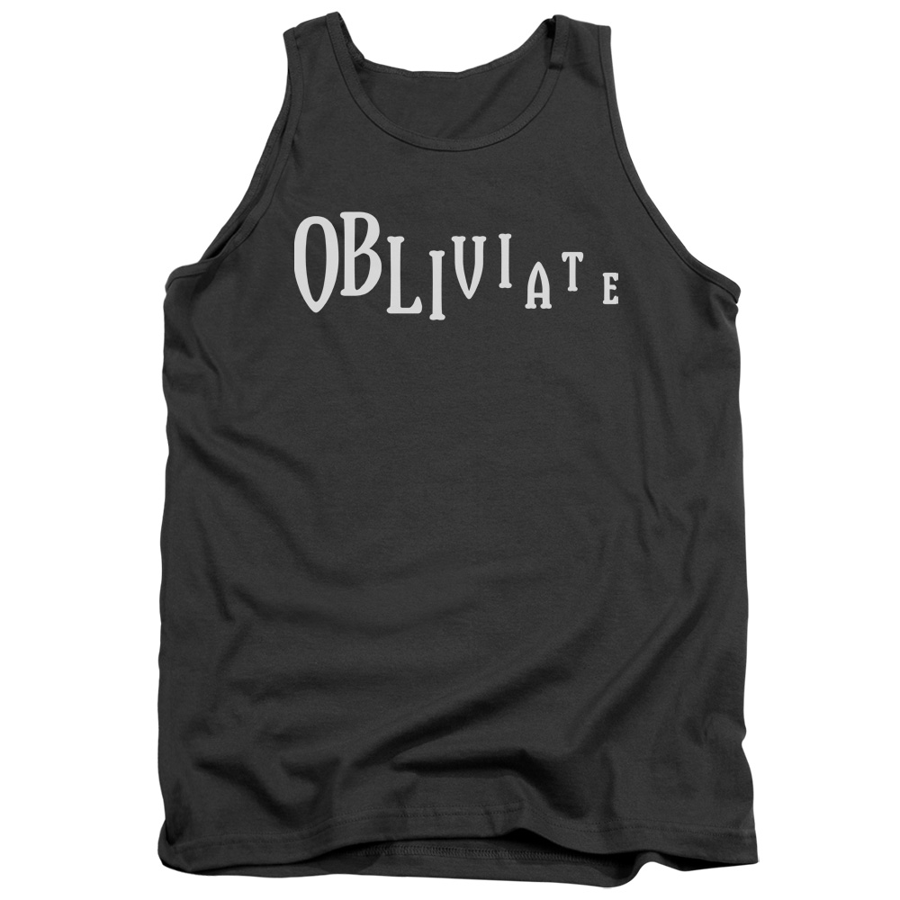 Harry Potter & Obliviate Adult Tank Top, Charcoal - Medium