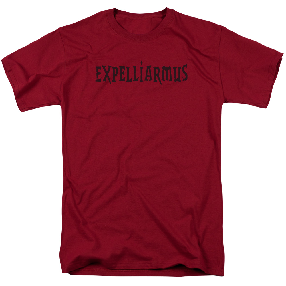 HP8025-AT-6 Harry Potter & Expelliarmus Short Sleeve Adult 18-1 T-Shirt, Cardinal - 3X -  Trevco