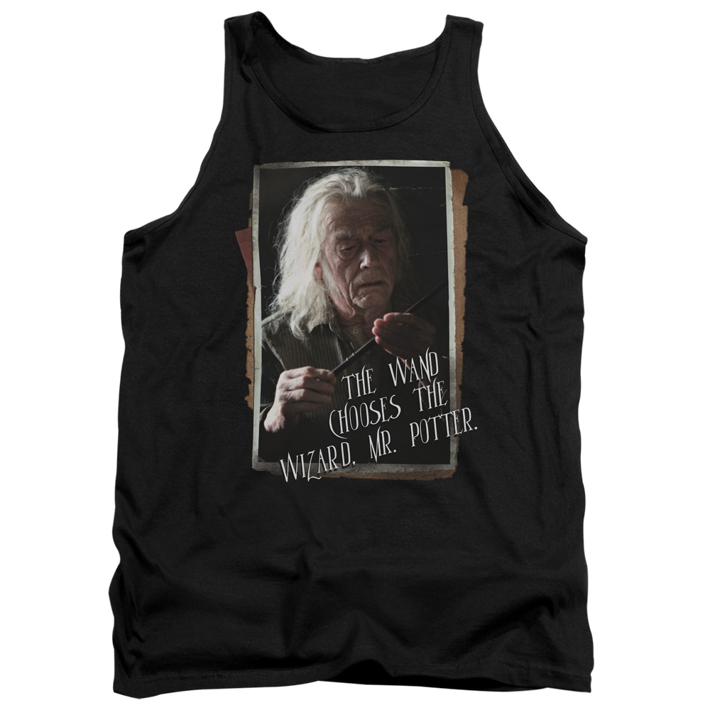 Harry Potter & Olivander Adult Tank Top, Black - 2X