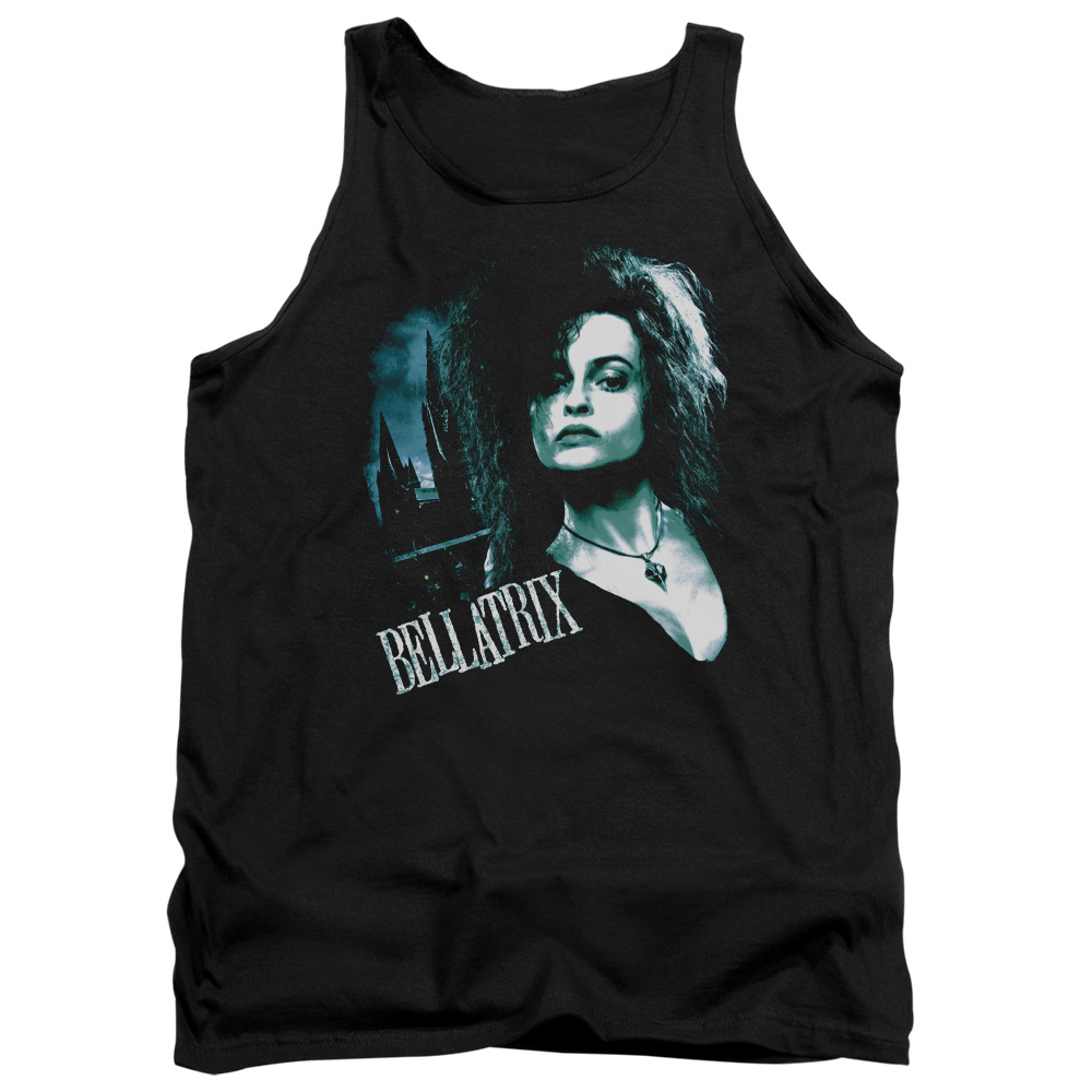 Harry Potter & Bellatrix Closeup Adult Tank Top, Black - Medium