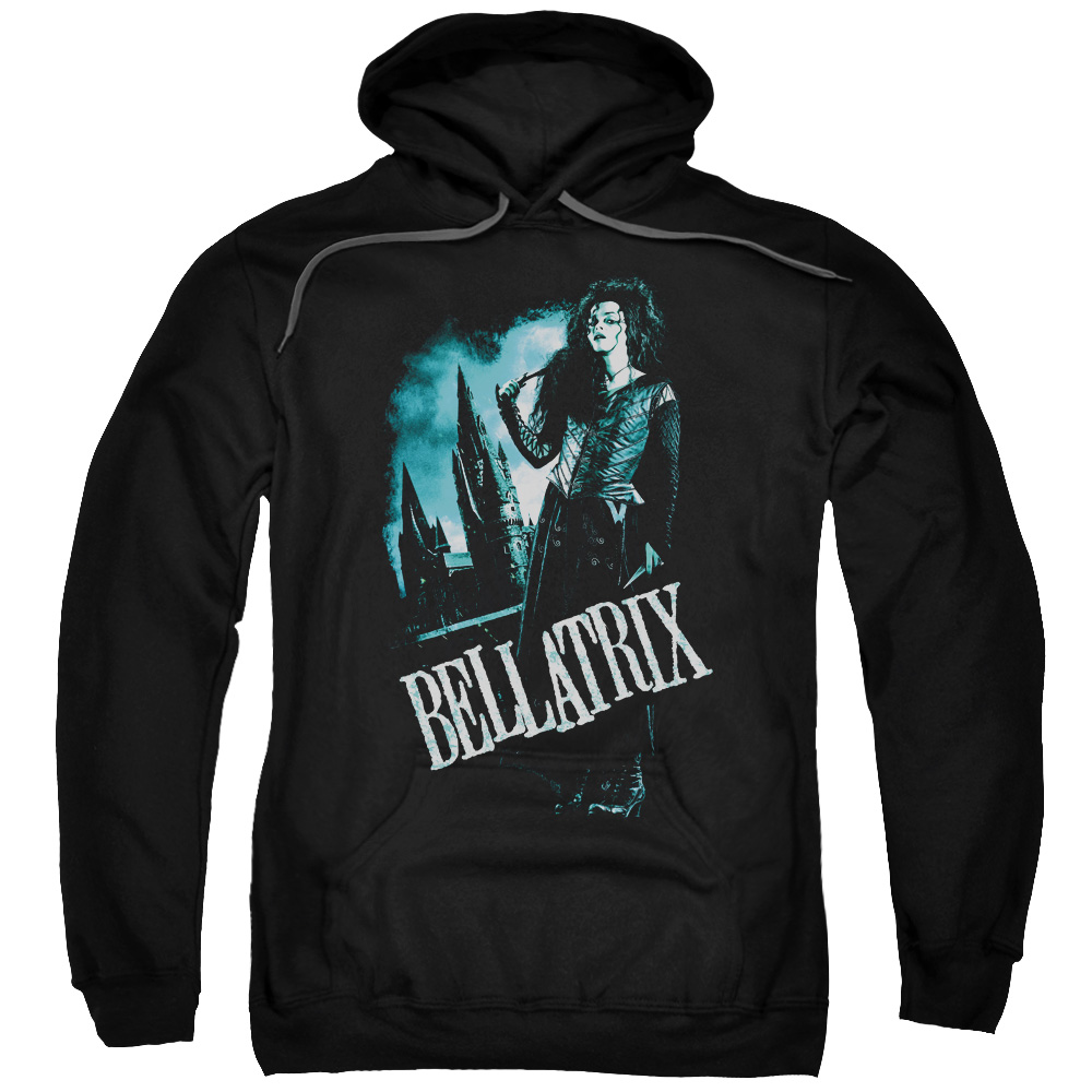 Harry Potter & Bellatrix Full Body Adult Pull Over Hoodie, Black - Medium