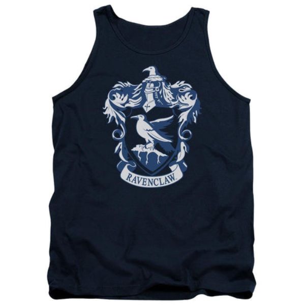 Harry Potter & Ravenclaw Crest-Adult Tank Top, Navy - Medium