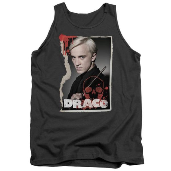 Harry Potter & Draco Frame-Adult Tank Top, Charcoal - Extra Large