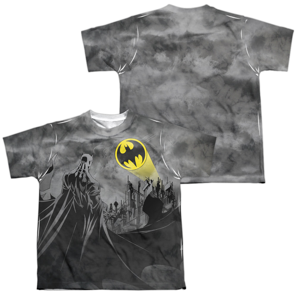 BM2302FB-YTPP-4 Batman Heed The Call Youth Short Sleeve T-Shirt, White - Extra Large
