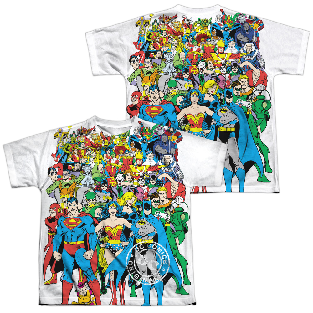 DCO700FB-YTPP-4 DC Original Universe Youth Short Sleeve T-Shirt, White - Extra Large