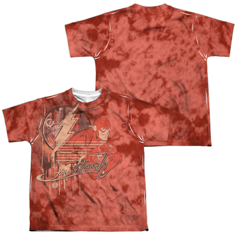 DCO701FB-YTPP-4 DC Flash Charge Ahead Youth Short Sleeve T-Shirt, White - Extra Large