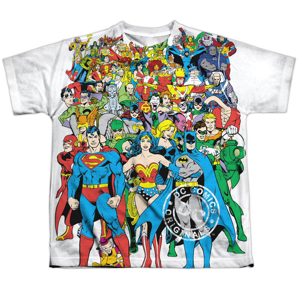 DCO700-YTPP-4 DC Original Universe Youth Short Sleeve T-Shirt, White - Extra Large