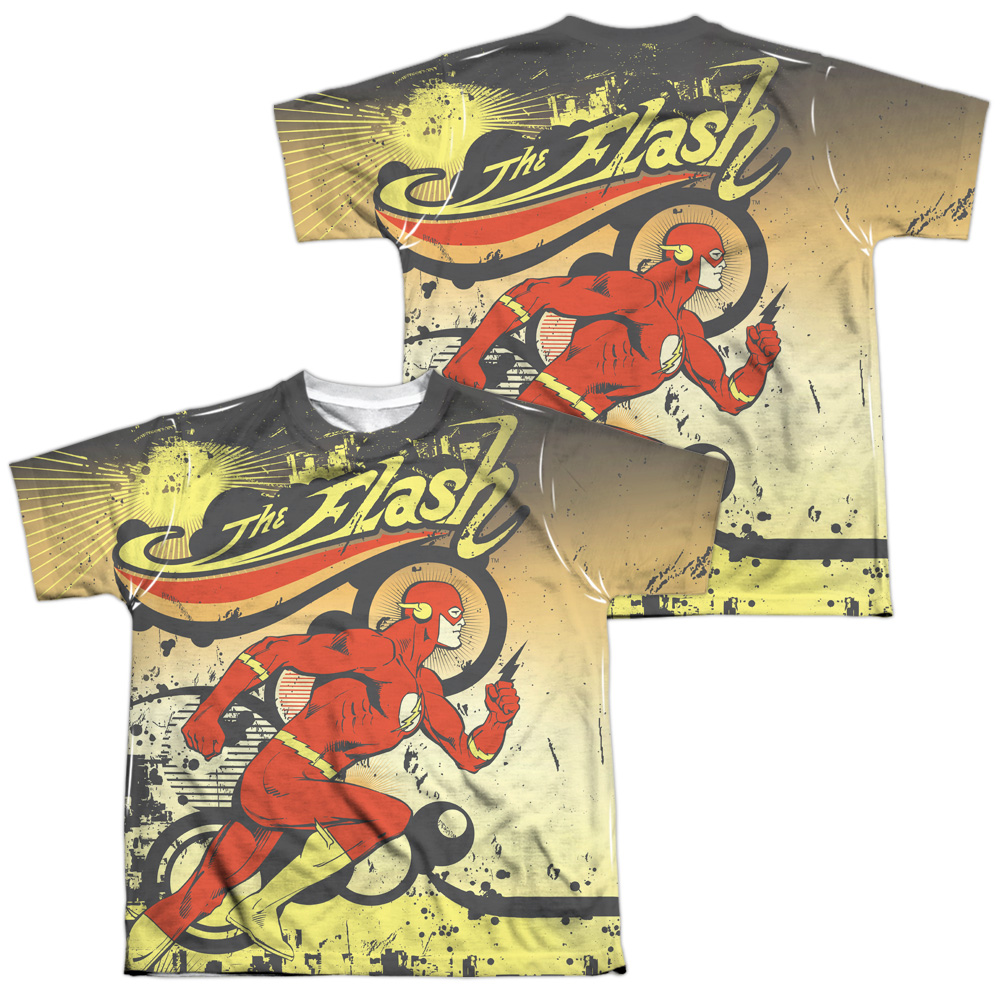 DCO703FB-YTPP-4 DC Flash Just Passing Through Youth Short Sleeve T-Shirt, White - Extra Large
