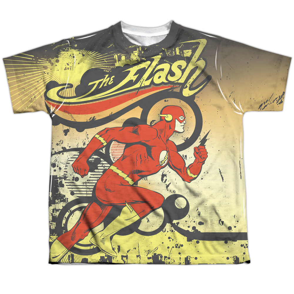 DCO703-YTPP-4 DC Flash Just Passing Through Youth Short Sleeve T-Shirt, White - Extra Large