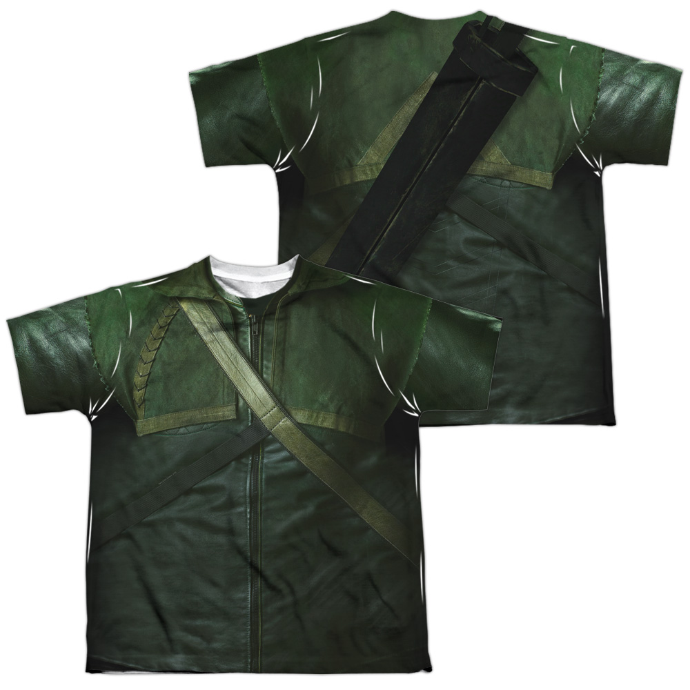 ARW110FB-YTPP-4 Arrow Uniform Front & Back Print Youth Short Sleeve T-Shirt, White - Extra Large