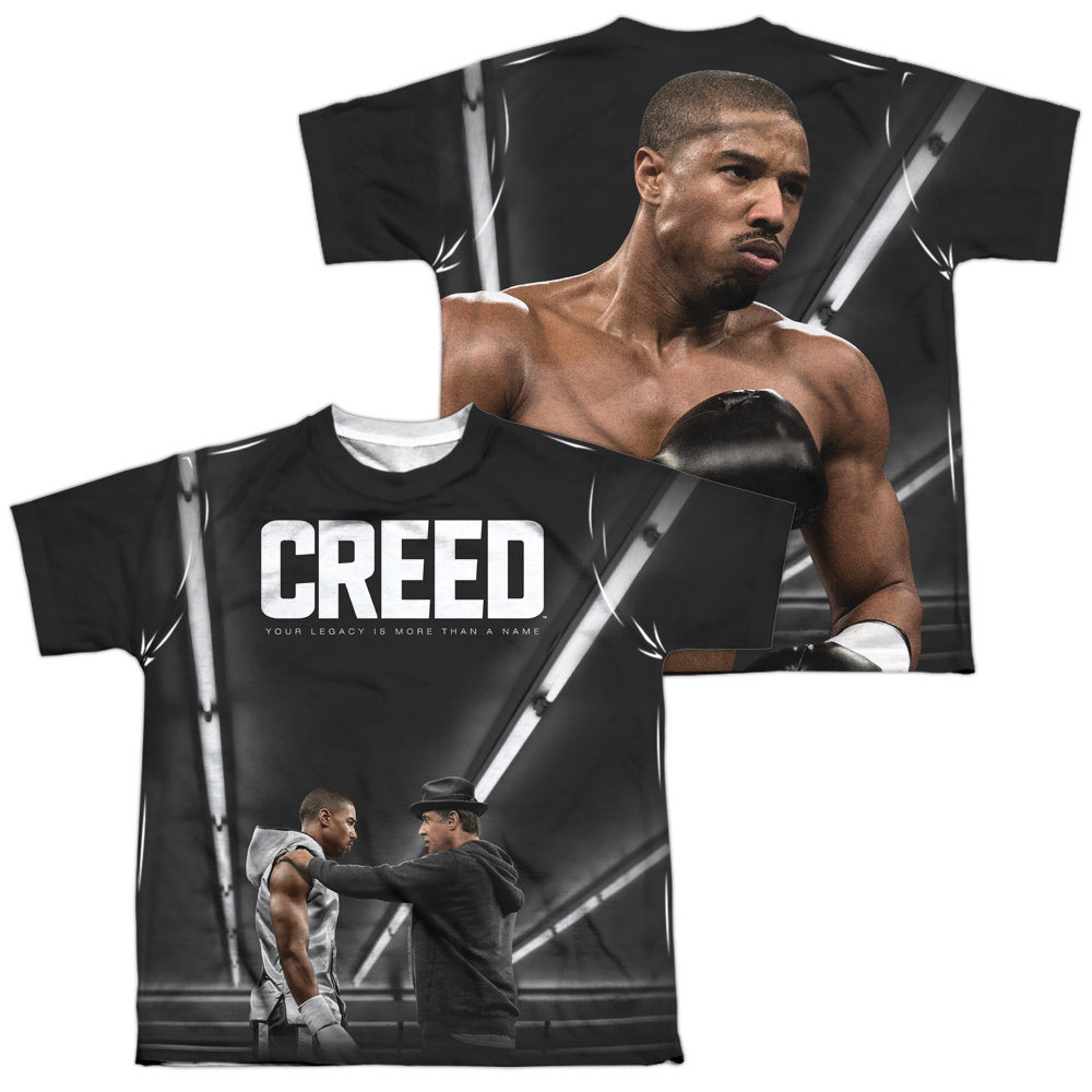 MGM261FB-YTPP-4 Creed Poster Front & Back Print Youth Short Sleeve T-Shirt, White - Extra Large