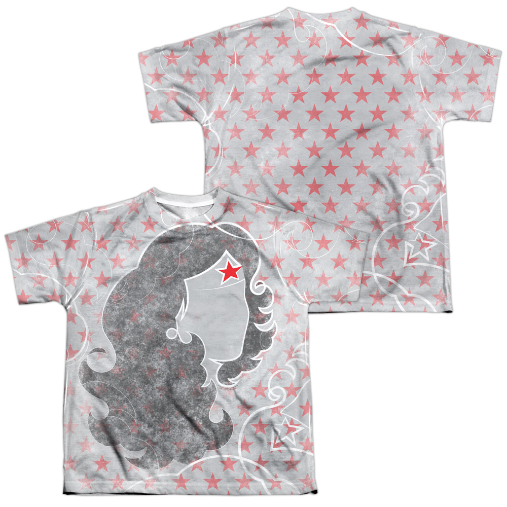 DCO898FB-YTPP-4 DCO WW Inline Front & Back Print Youth Short Sleeve T-Shirt, White - Extra Large
