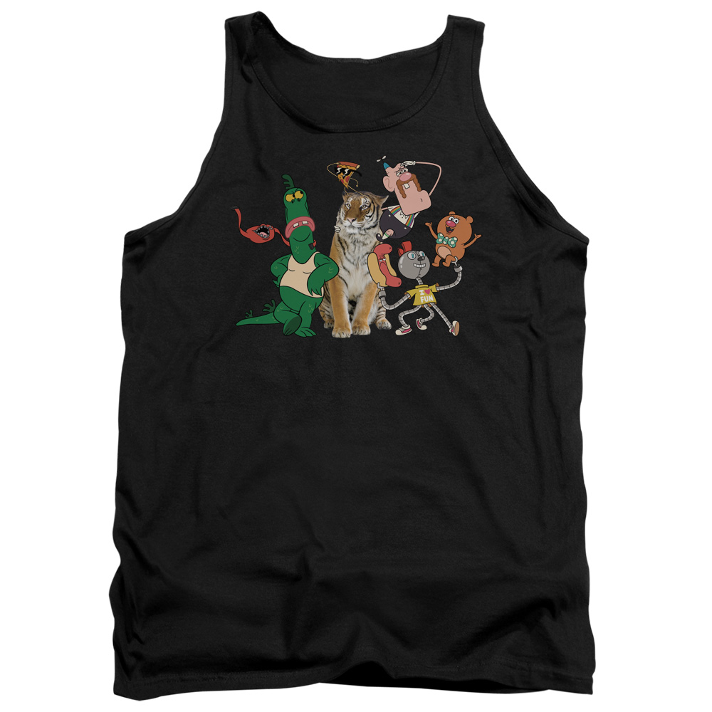 CN448-TK-2 Uncle Grandpa Group Adult Tank Top, Black - Medium