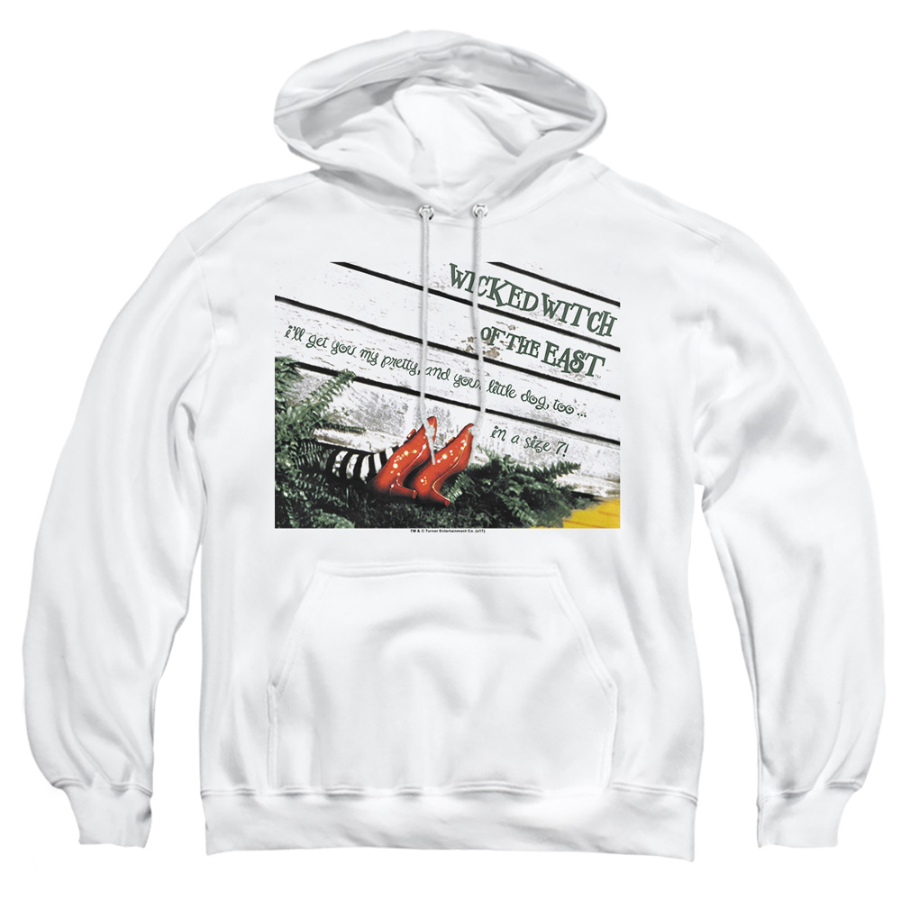 OZ107-AFTH-2 Wizard of Oz Size 7 Adult Pullover Hoodie, White - Medium
