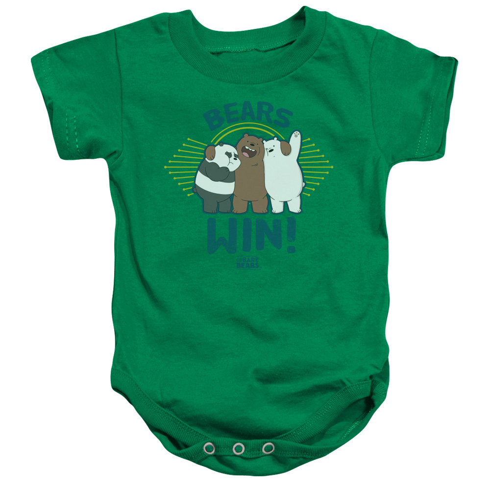 CN723-SS-4 We Bare Bears Win Infant Snapsuit, Kelly Green - Extra Large - 24 Month