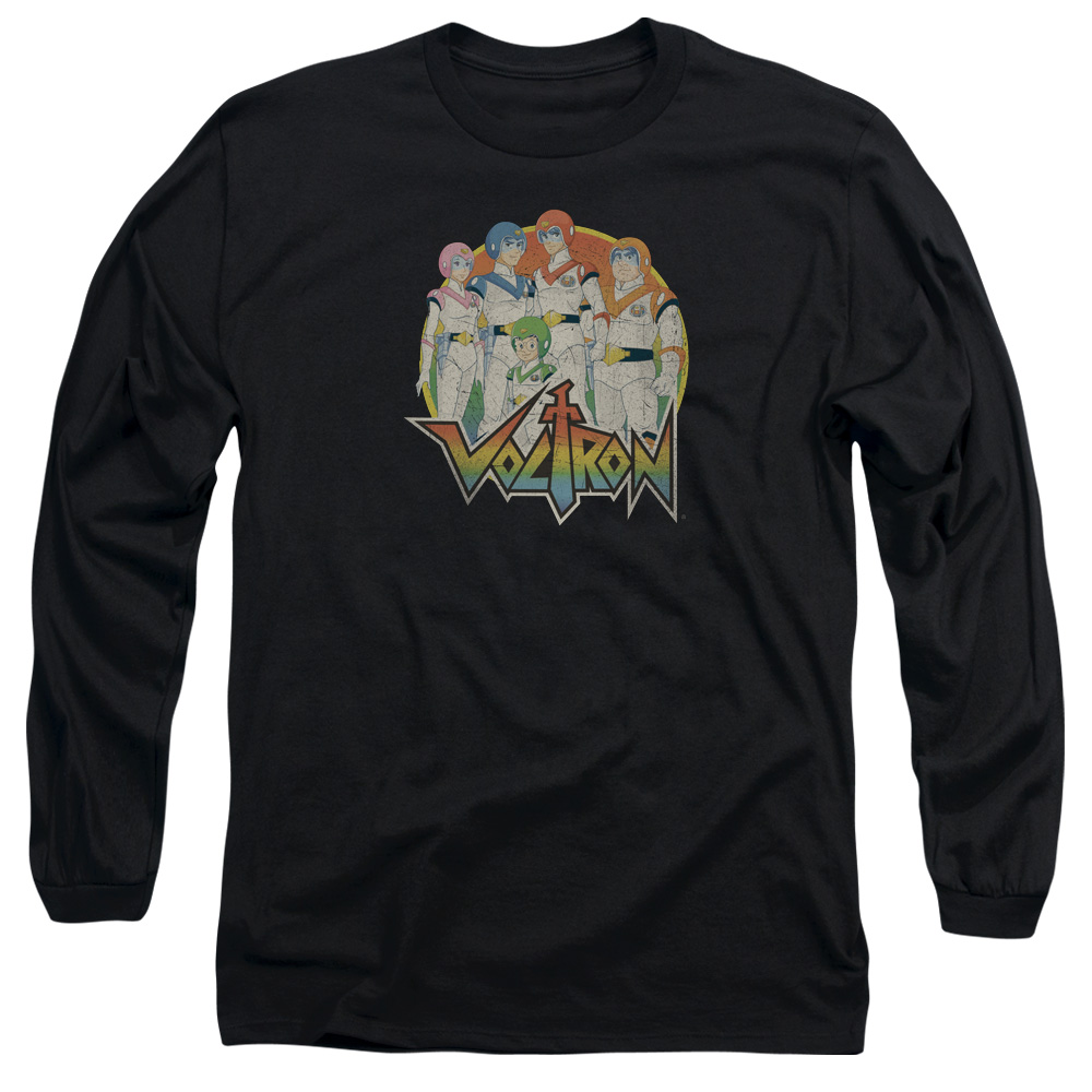 DRM251-AL-2 Voltron Group Adult Long Sleeve T-Shirt, Black - Medium