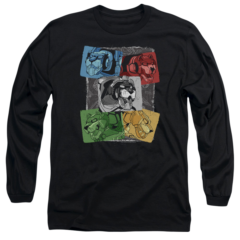 DRM328-AL-2 Voltron Pride Adult Long Sleeve T-Shirt, Black - Medium
