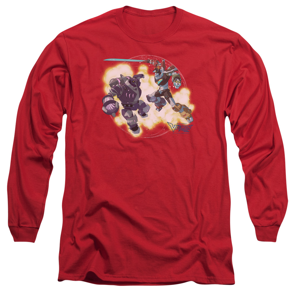 DRM335-AL-2 Voltron Robeast Adult Long Sleeve T-Shirt, Red - Medium