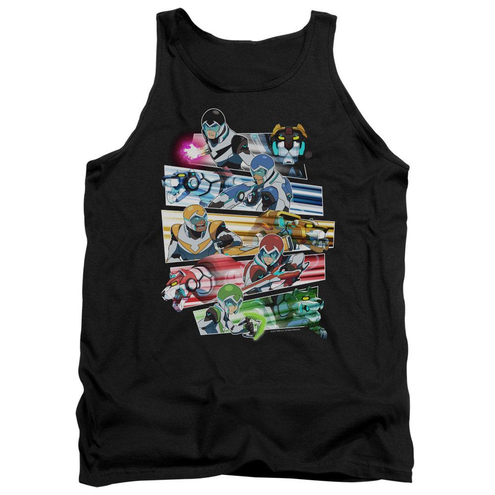DRM325-TK-5 Voltron Paladins Strike Adult Tank Top, Black - 2X
