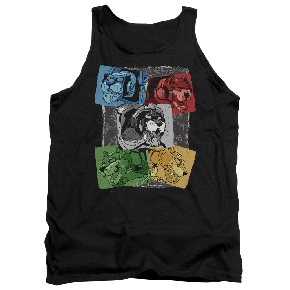 DRM328-TK-2 Voltron Pride Adult Tank Top, Black - Medium