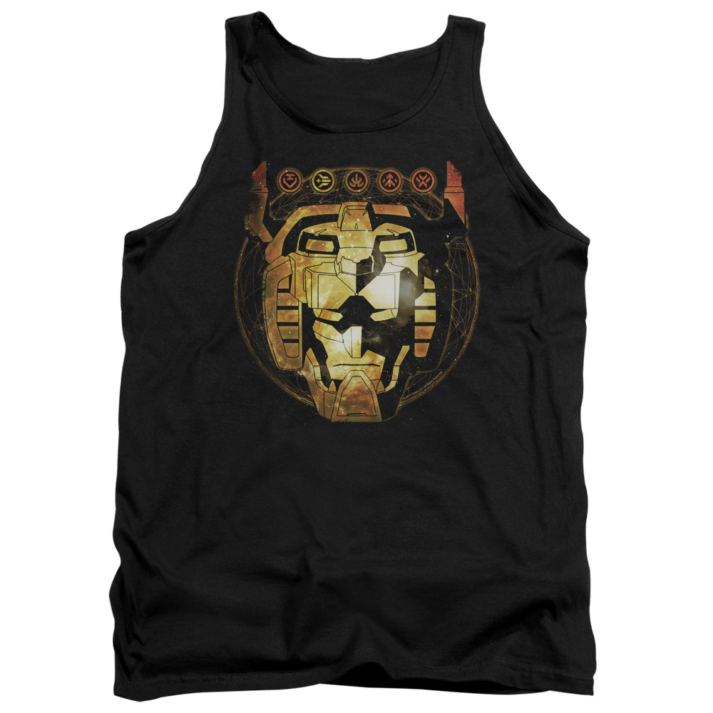 DRM332-TK-5 Voltron Head Space Adult Tank Top, Black - 2X