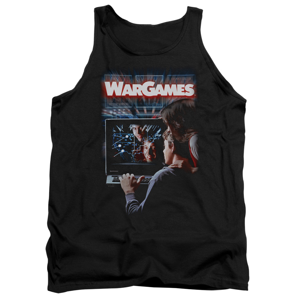 MGM320-TK-2 Wargames Poster Adult Tank Top, Black - Medium