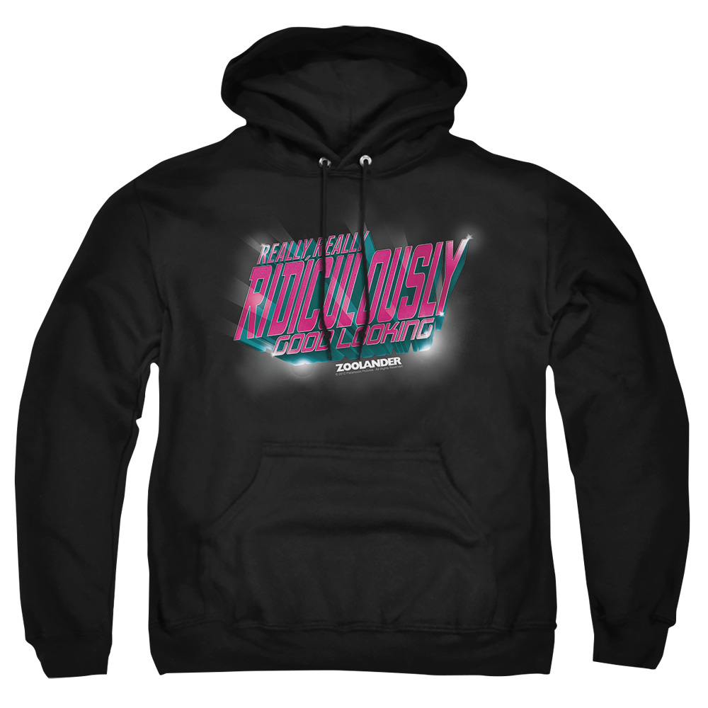 PAR251-AFTH-7 Zoolander Ridiculously Good Looking Adult Pullover Hoodie, Black - 4X