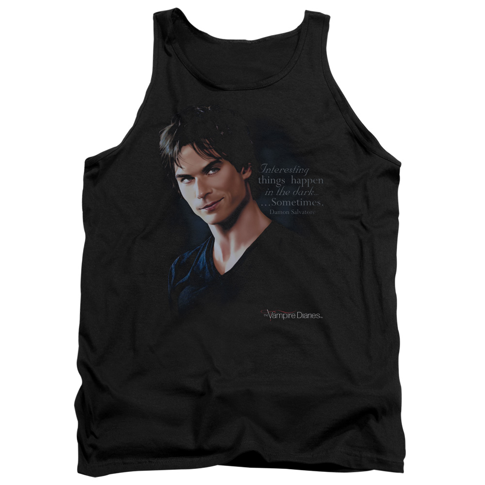 WBT435-TK-2 Vampire Diaries Sometimes Adult Tank Top, Black - Medium