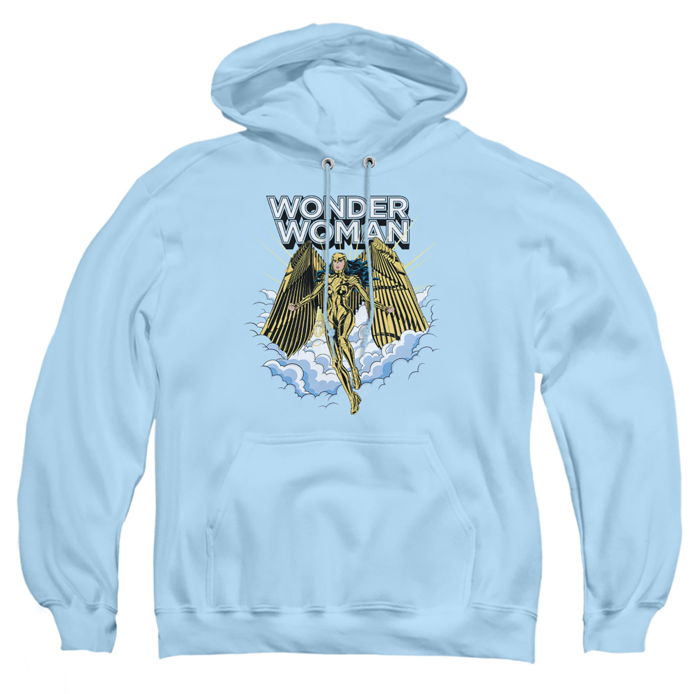 WWM150-AFTH-2 Wonder Woman 84 Glorious Wonder Adult Pullover Hoodie, Light Blue - Medium