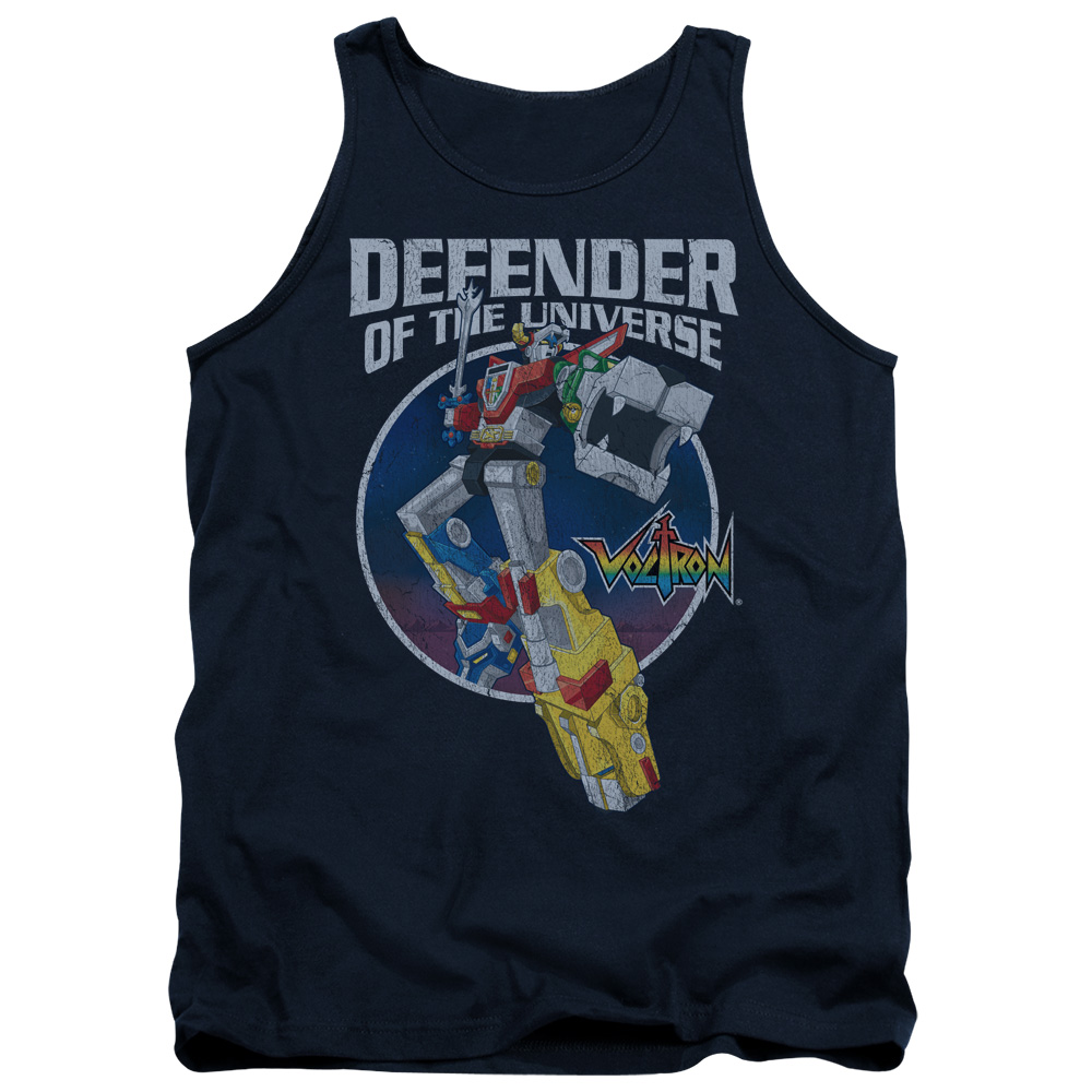 DRM217-TK-2 Voltron Defender Adult Tank Top, Navy - Medium