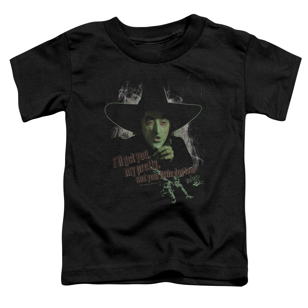 OZ102-KT-1 Wizard of Oz & Your Little Dog Too Toddler Short Sleeve T-Shirt, Black - Large 4T