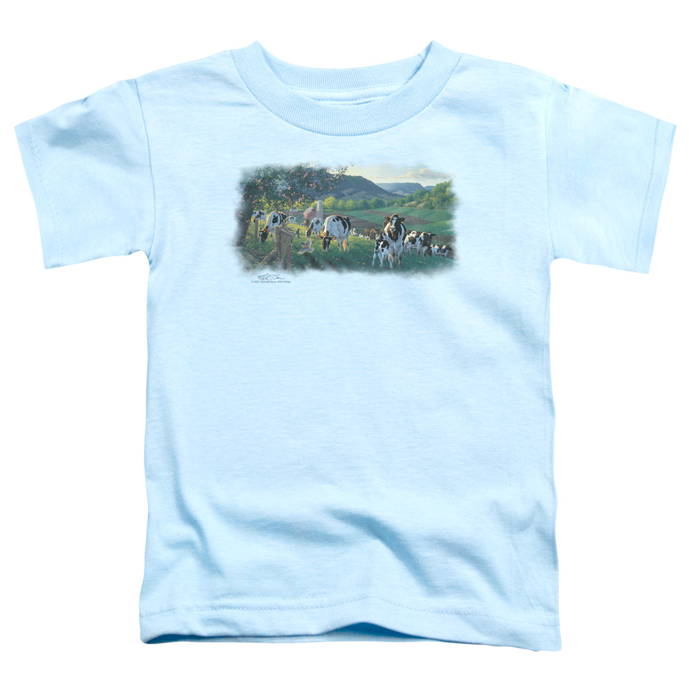 WW231-TT-2 Wildlife Gods Country Toddler Short Sleeve T-Shirt, Light Blue - Medium 3T