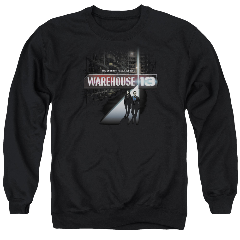 NBC125-AS-2 Warehouse 13 The Unknown Adult Crewneck Sweatshirt, Black - Medium