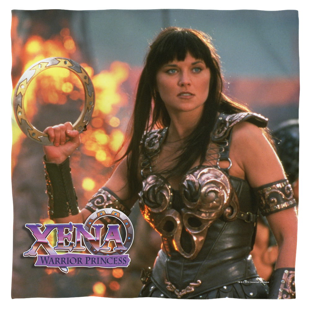 NBC974-BND1-0 22 x 22 in. Xena Chakram Bandana, White