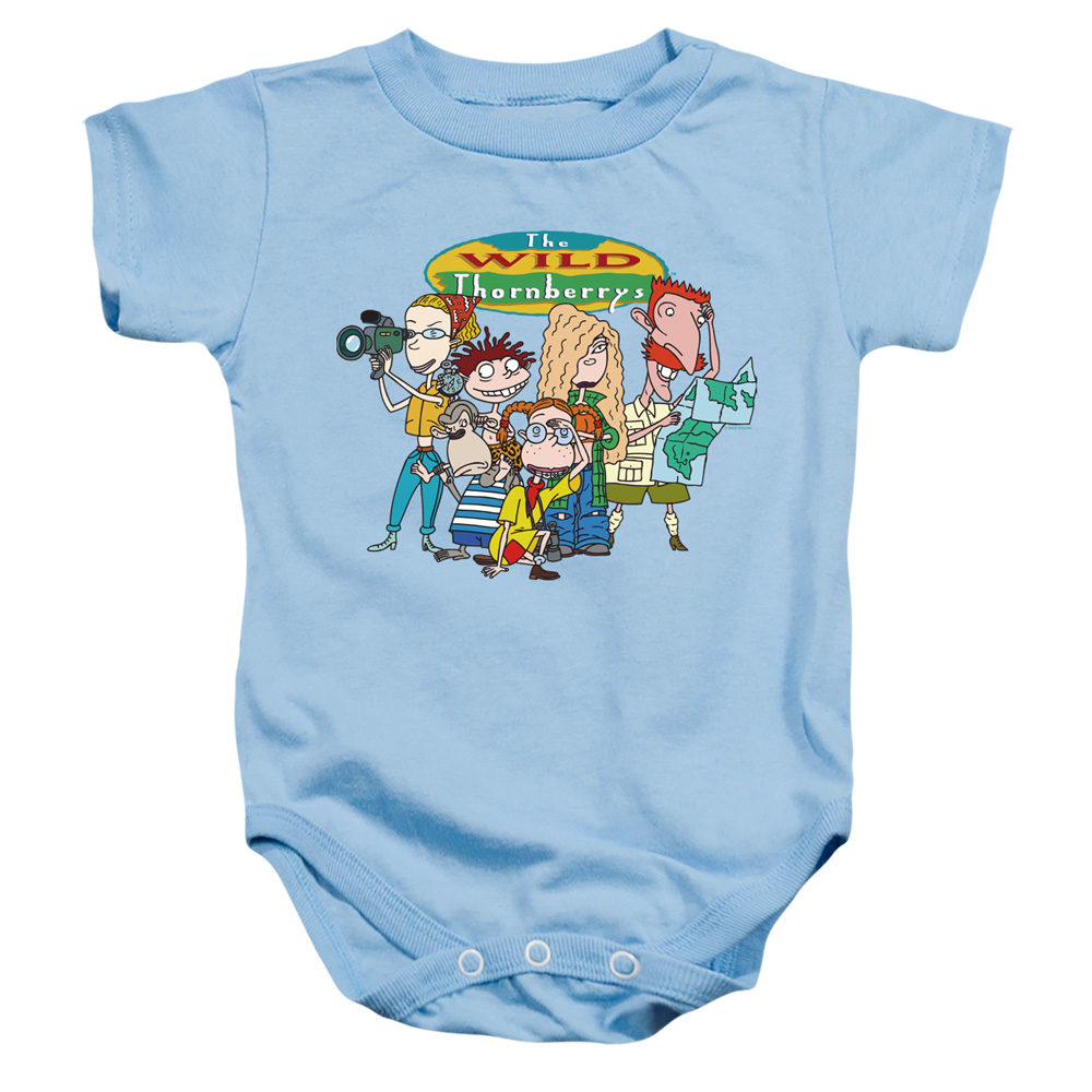 NICK507-SS-2 Wild Thornberrys Ready for Action Infant Snapsuit, Light Blue - Medium - 12 Month