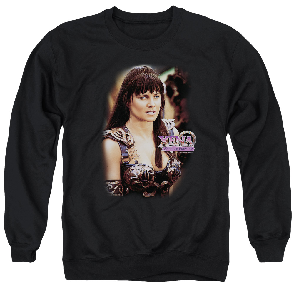 NBC191-AS-2 Xena Warrior Princess Adult Crewneck Sweatshirt, Black - Medium