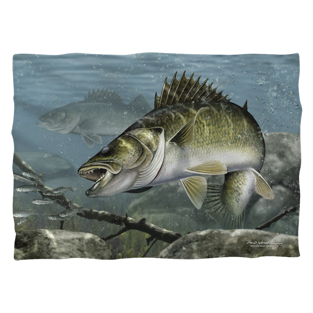 WW404FB-PLO1-0 20 x 28 in. Wild Wings Feeding Frounds 2 Front & Back Print Pillow Case, White