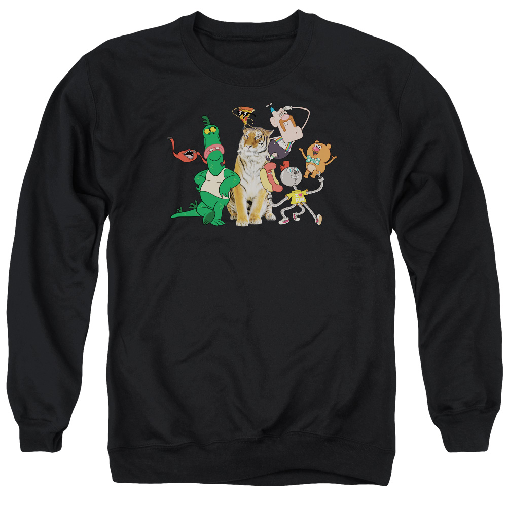 CN448-AS-2 Uncle Grandpa Group Adult Crewneck Sweatshirt, Black - Medium