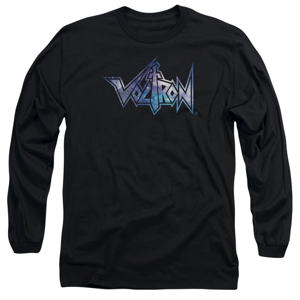 DRM250-AL-2 Voltron Space Logo Adult Long Sleeve T-Shirt, Black - Medium