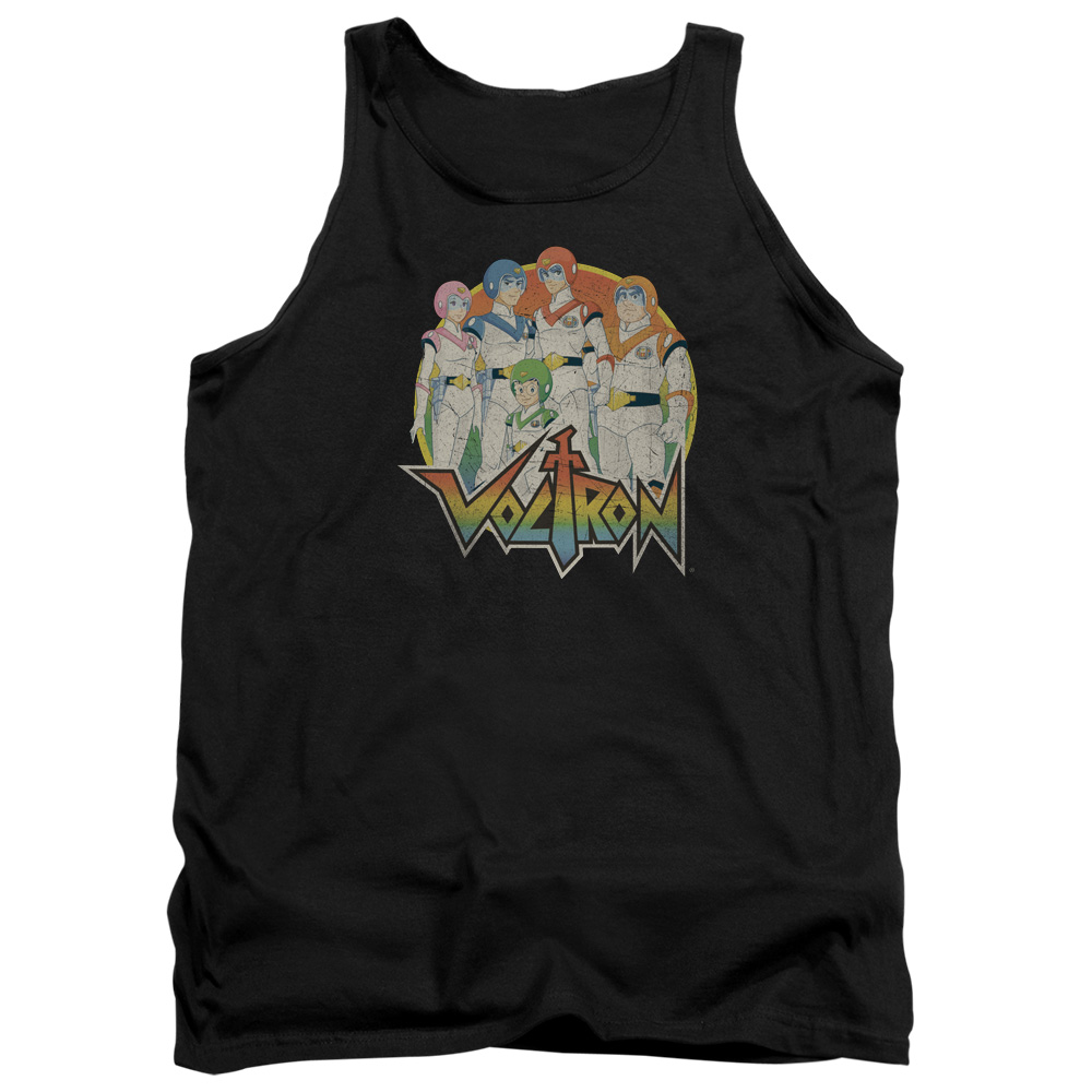 DRM251-TK-5 Voltron Group Adult Tank Top, Black - 2X
